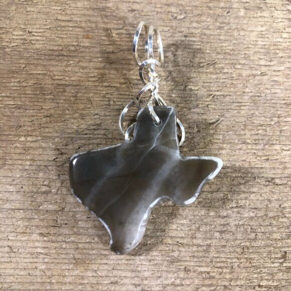 Texas Agate Wire Wrapped Necklace Pendant - Picture 4 of 4